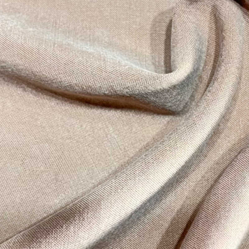 Spun silk fabric